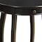 Homeroots 24" Black Wood Round End Table With Drawer And Shelf 286302 - alternate 5
