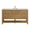James Martin Vanities Breckenridge 60" Single Vanity, Light Natural Oak, w/ 3 CM Tajnar Eclos Top 330-V60S-LNO-3TJR - alternate 1