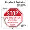 Signmission Stop Do Not Enter Severe Tire Damag, 4 inch X 4 inch, Vinyl Decal, 2PK OC-D-2PACK-4-238 - alternate 3