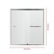Fab Glass And Mirror Double Sliding Shower Door Portofino Series | Tub Shower Door Tempered Glass with Chrome Finish SHPR60X74CH - alternate 4