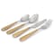 Gibson Home 16 Piece Langhorne Stainless Steel Flatware Set in Brown and Silver 138512.16 - alternate 5