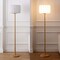 Jonathan Y Maryna 59.5 in. Minimalist Modern Teahouse Wood w/Ribbed Cocoon Pumpkin Shade LED Floor Lamp, White/L JYL4200B - alternate 4
