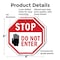 Signmission Stop Do Not Enter, 6 inch X 6 inch, Plastic Sign, 2PK OC-P-2PACK-6-46 - alternate 5
