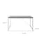 Homeroots 54" Black and Silver Wood and Stainless Steel Writing Desk 544278 - alternate 8