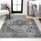 Jonathan Y Alacati Ogee Medallion Non-Slip Machine-Washable Dark Gray/Light Gray 4 ft. x 6 ft. Area Rug WSH103E-4 - alternate 1