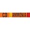 Brady CD LIQ AMMONIA HIGH Pipe Marker, 2.25in H x 14in W, Fits Pipes 2.5in Dia. Thru 7.875in Dia. 145861 - alternate 1