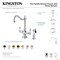 Kingston Brass Two-Handle Single-Hole Kitchen Faucet with Brass Sprayer, Antique Brass KS1773ALBS - alternate 4