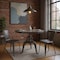 Homeroots 36" Industrial Gray Adjustable Crank Round Top Dining Table. 517845 - alternate 5