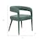 Homeroots Set of Two Green Upholstered Linen Open Back Dining Side Chairs 558312 - alternate 5