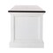 Homeroots 71in Distressed White and Brown Wood Entertainment Unit with Four Drawers 397709 - alternate 6
