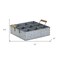 Homeroots 12" Silver Galvanized Metal Box 487663 - alternate 5