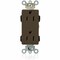 Leviton Straight Blade Receptacle, 5-15R, 15 A, 125V AC, Flush Mount, Self-Grounded M1626 - alternate 1