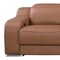 Homeroots 169" Chestnut Italian Leather Reclining USB Sofa 632890 - alternate 6