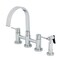 Kingston Brass Bridge Kitchen Faucet with Brass Sprayer, Polished Chrome KS8261DLBS - alternate 1