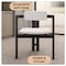 Leisuremod Velo Modern Dining Chair in Black Wood with Off White Seat, 4PK VCBL-51OW4 - alternate 8