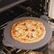 Old Stone Glazed Pizza Stone with Handles, Gray, 13 In. GPS13H-G - alternate 3