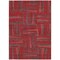 Homeroots 8' X 10' Red And Brown Geometric Washable Indoor Outdoor Area Rug 598301 - alternate 8