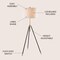 Jonathan Y Lucius 67" Adjustable Metal LED Floor Lamp, Black/Brass JYL6009A - alternate 9