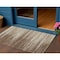 Homeroots 3' X 5' Brown Beige And Ivory Striped Washable Indoor Outdoor Area Rug 597229 - alternate 1