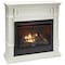 Duluth Forge Ventless Liquid Propane Gas Fireplace With Mantel - 26,000 BTU, T-Stat Control, White Finish DFS-300LT-3WT - alternate 1