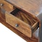 Homeroots 43in Brown Solid Wood Enclosed and Open Storage TV Stand 727856 - alternate 6