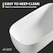 Anzzi Piete Series 32in W x 68in D x 25in H White Freestanding Bathtub MN6732WHS - alternate 7