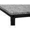 Homeroots 58" Gray and Black Faux Stone Wood And Metal Corner Computer Desk 489985 - alternate 4
