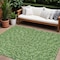 Homeroots 9' X 12' Green Blue And Ivory Polka Dot Washable Indoor Outdoor Area Rug 599038 - alternate 1