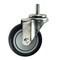 Service Caster 4 Inch SS Black Polyurethane Wheel Swivel 10mm Threaded Stem Caster SCC SCC-SSTS20S414-PPUB-BLK-M1015 - alternate 1