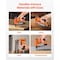 Vevor Pneumatic Staple Gun 21 Gauge for 80 Series Fine Wire Staples 1/2 in Crown MT8016 - alternate 4