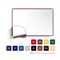 Ghent Porcelain Whiteboard, Magnetic w/ DecoAurora Aluminum Frame, 4'H x 8'W, Light Maple DFMLM48 - alternate 3