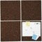 Universal Cork Tile Panels, Dark Brown, 12 x 12, 4PK UNV43403 - alternate 2