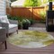 Homeroots 8' Gold Beige And Wheat Round Abstract Washable Indoor Outdoor Area Rug 577711 - alternate 5