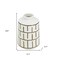 Homeroots 9" Ivory And Gold Geometric Round Ceramic Table Vase 574210 - alternate 6