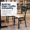 Flash Furniture HERCULES Black  inX in Back Metal Restaurant Chair - Tan Vinyl Seat, 2PK 2-XU-6FOBXBK-TNV-GG - alternate 7