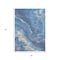 Homeroots 3' X 5' Blue Gold And Ivory Abstract Washable Indoor Outdoor Area Rug 618196 - alternate 5