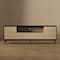 Manhattan Comfort Arvon 71 in TV Stand With Metal Legs in Black and Natural TV1550-1 - alternate 6