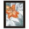 Homeroots Tiger Lily in Orange 2 Black Framed Print Wall Art 405526 - alternate 4