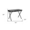 Homeroots 42" Gray and Black Wood and Metal x-Shape Computer Desk With Two Drawers 489887 - alternate 3