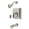 Kingston Brass Single-Handle Pressure Balanced Tub and Shower Faucet, Polished Nickel KB86560CKL - alternate 1