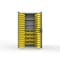 Strong Hold 14 GA Bin Cabinet with 3 Shelves No Legs - 36 In W. x 75 In. H x 24 In. D - 106 Yellow Bins 36-BBS-243-106Y-NL-L - alternate 1