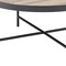 Homeroots 32" Brown and Black Wood And Iron Round Coffee Table 286245 - alternate 5