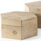 Homeroots Set of Two Natural Solid Wood Box With Lid, 2PK 392585 - alternate 5