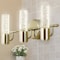 Jonathan Y Bolha 18" 3-Light Minimalist Modern Bubble Acrylic/Iron Integrated LED Vanity Light, Brass Gold JYL7224B - alternate 9