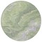 Homeroots 8' Artichoke Green Lavender And Ivory Round Abstract Washable Indoor Outdoor Area Rug 618192 - alternate 5