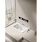 Kingston Brass 59" Acrylic Rectangular Drop-In Tub with Reversible Drain, Glossy White VTPN593619C - alternate 3