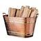 Kings County Tools Copper Metal Tub with Sturdy Brass Handles 33QT Heavy Duty Metal Basket GW86A09-11 - alternate 4
