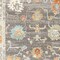 Homeroots 8' X 10' Gray and Orange Floral Stain Resistant Indoor Outdoor Area Rug 531494 - alternate 4