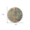 Homeroots 8' Sage Gray And Pink Round Abstract Washable Indoor Outdoor Area Rug 606124 - alternate 6
