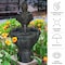 Pure Garden Outdoor Fountain with Lion Head Detail 50-0005 - alternate 5